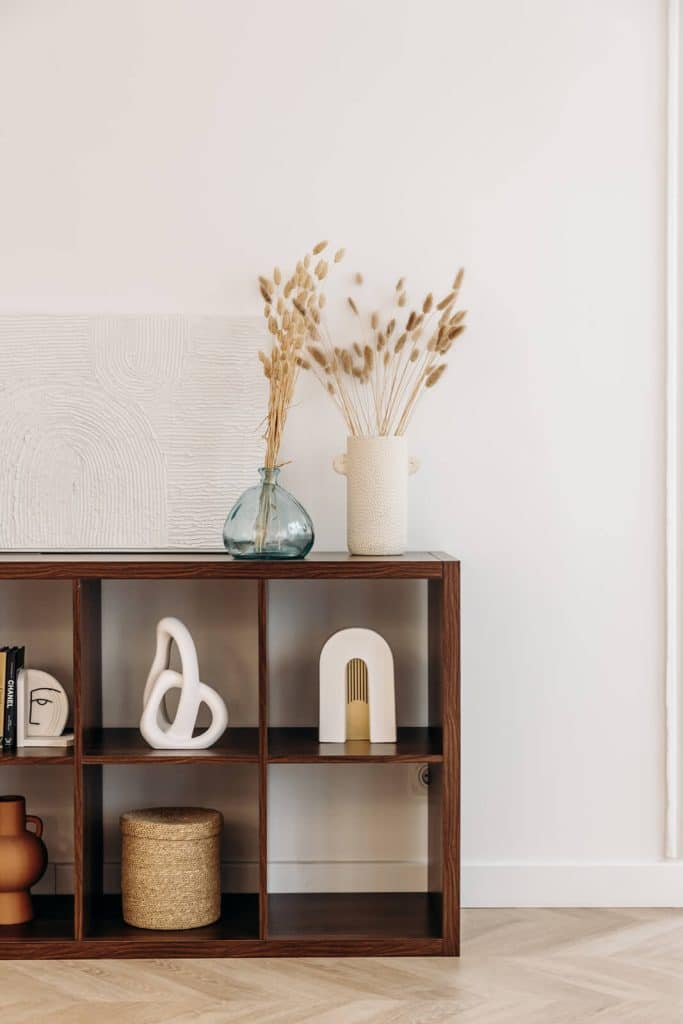 décoration en bois dans le coin cocoon