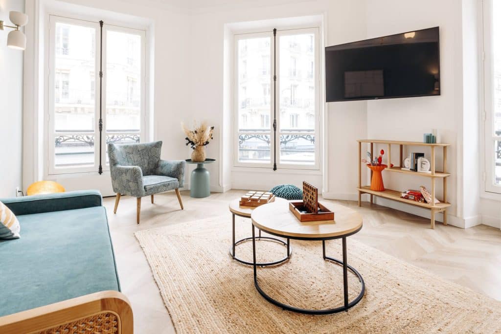 le coin salon d'un espace évènementiel à montorgueil