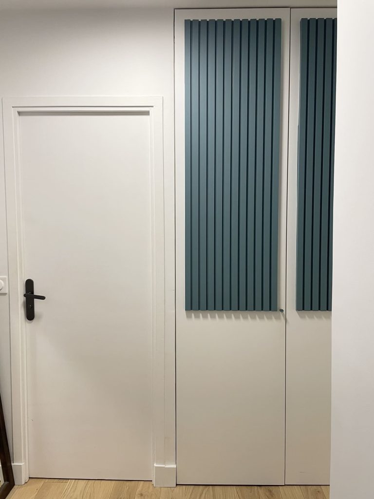 les façades du couloir ont été retravaillées pour apporter du cachet à cet espace