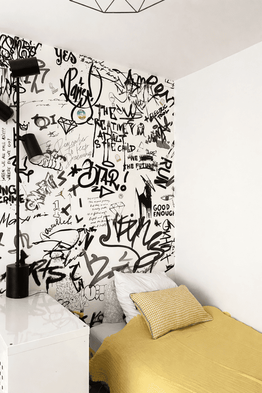papier peint tag graffiti pour la chambre d'ado